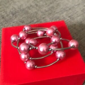 Pink Beaded Bracelet